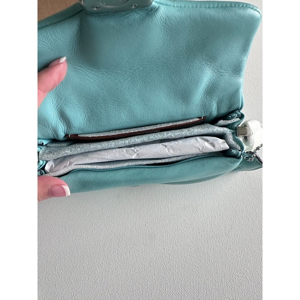 COACH Faded Blue Pillow Tabby Leather Shoulder Bag - Picture 6 of 11